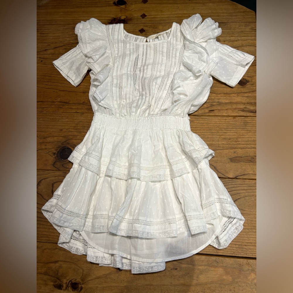 LoveShackFancy Natasha dress in white